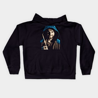 Halloween Warlock with Wand Kids Hoodie